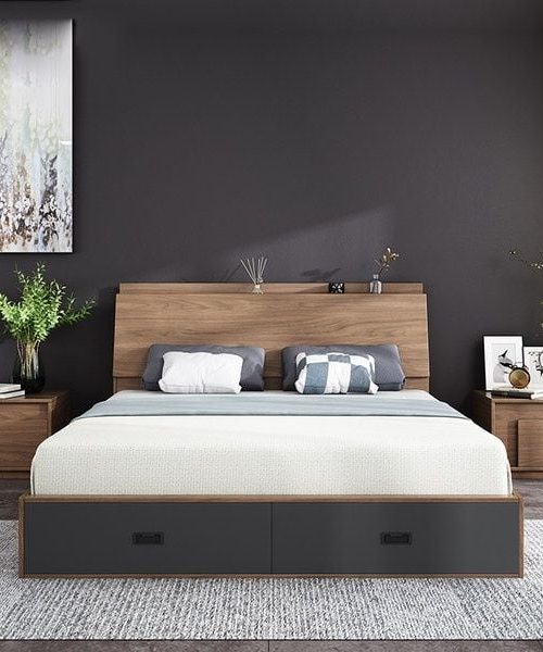 Giường Ngủ Gỗ Phong Cách Bắc Âu - ATF1002 1