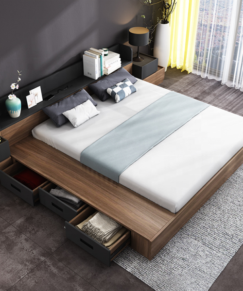 Giường ngủ phong cách hiện đại có hộc tủ - ATF1003 2