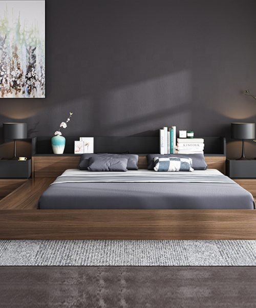 Alternative view of Giường ngủ phong cách hiện đại có hộc tủ + tủ đầu giường - ATF1003