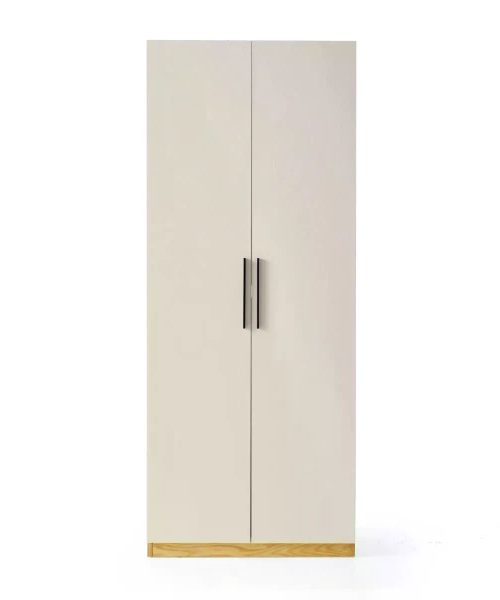 Tủ Quần Áo 2 Cánh Hiện Đại – Màu Trắng Phối Gỗ - ATF1007