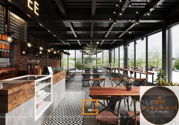 phong cách cafe industrial là gì