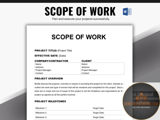 scope of work là gì