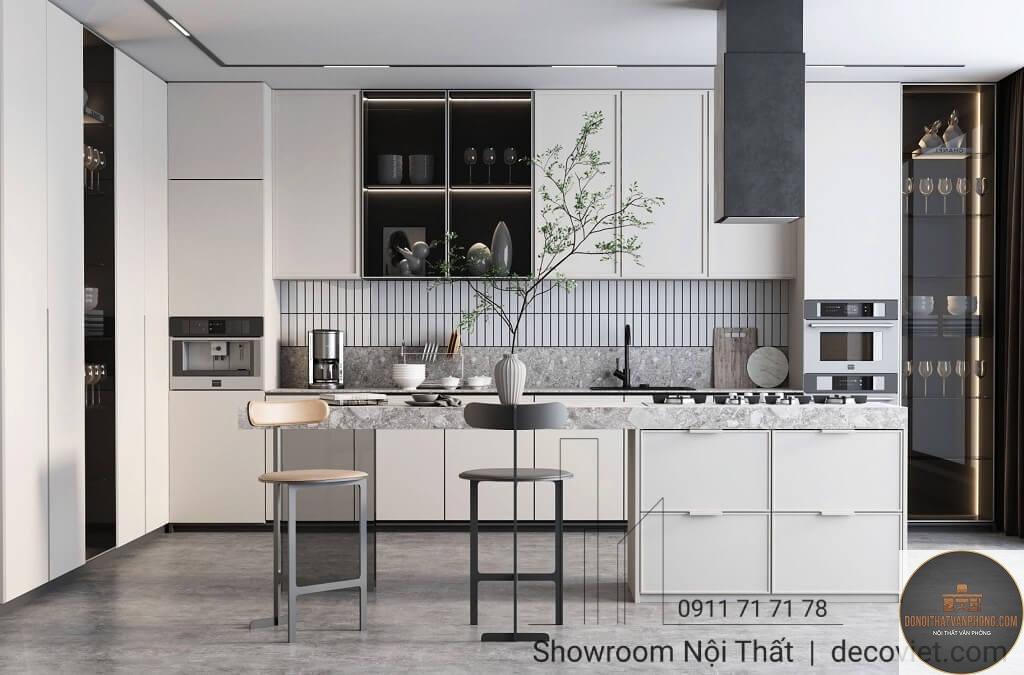 xu hướng bếp có đảo