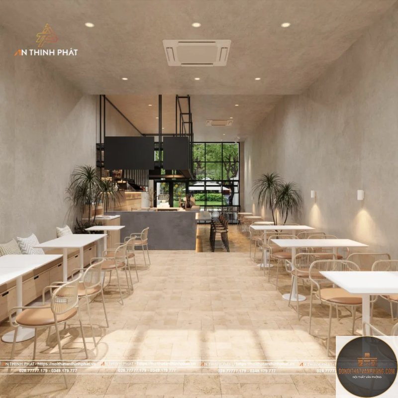 xu hướng cafe tối giản