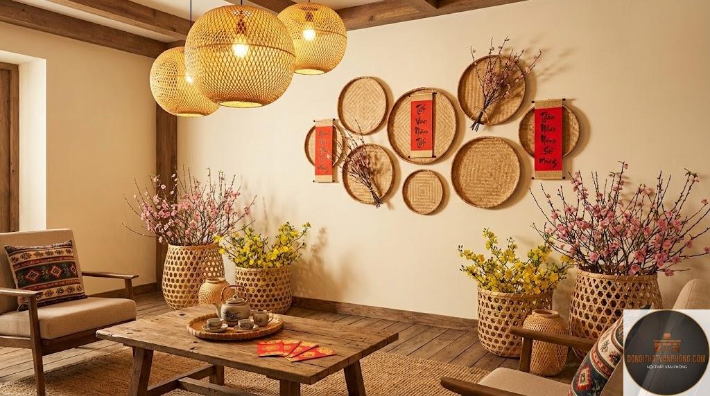 xu hướng decor mây tre