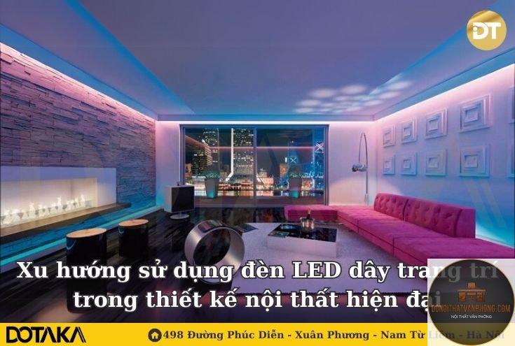 xu hướng đèn led dây