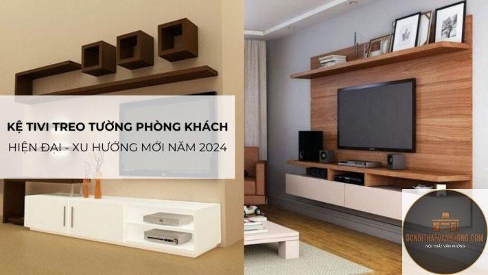 xu hướng kệ tivi treo tường
