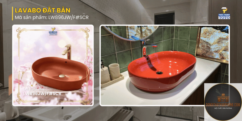 xu hướng lavabo đặt bàn
