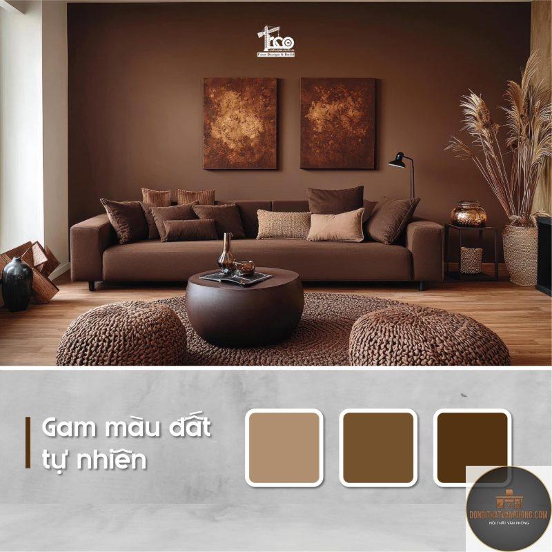 xu hướng màu đất