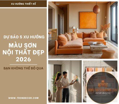 xu hướng màu nội thất 2026