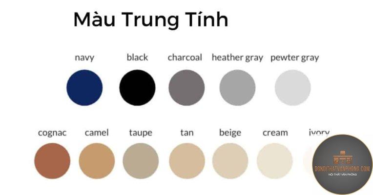xu hướng màu trung tính