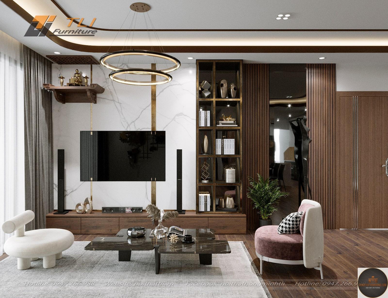 xu hướng nội thất căn hộ 100m2 - Hình 3