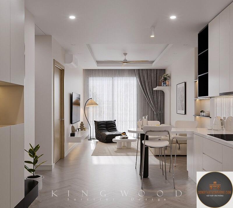 xu hướng nội thất căn hộ 50m2 - Hình 3