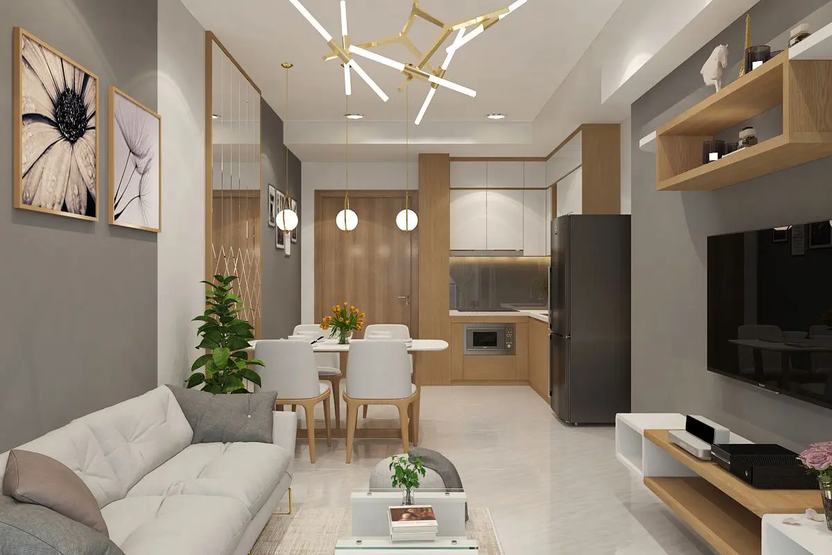 xu hướng nội thất căn hộ 50m2 - Hình 5