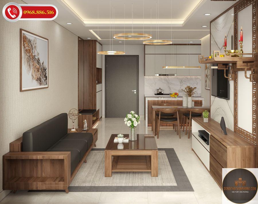 xu hướng nội thất căn hộ 70m2 - Hình 3