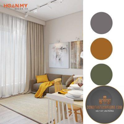 xu hướng phối màu nội thất