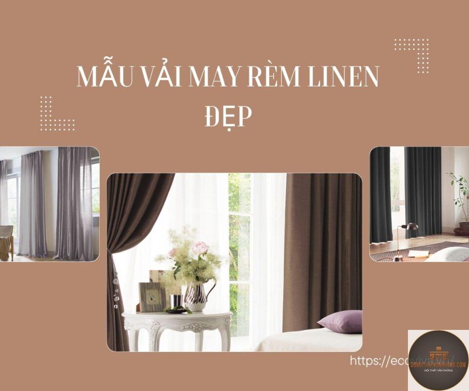 xu hướng rèm vải linen - Hình 4