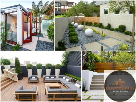 xu hướng sân vườn mini