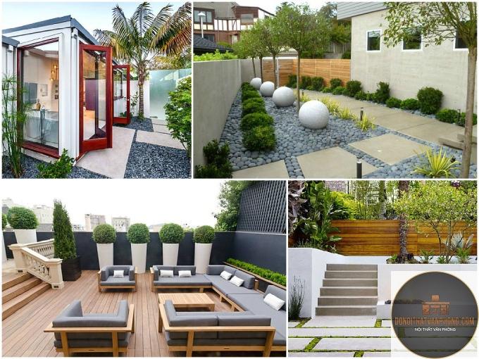 xu hướng sân vườn mini