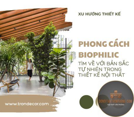 xu hướng thiết kế biophilic