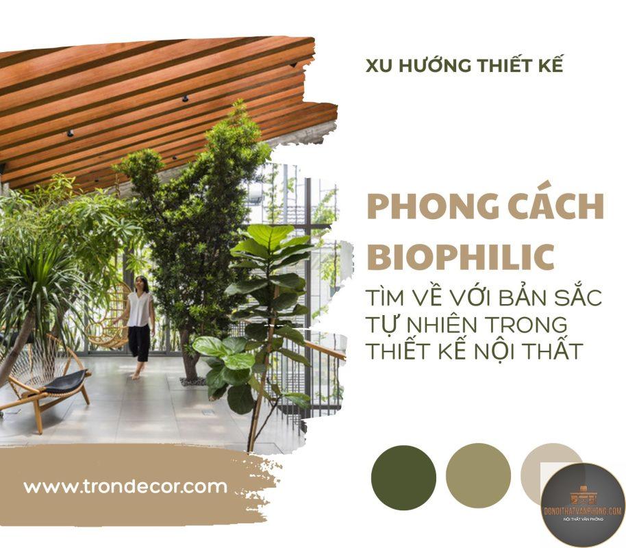 xu hướng thiết kế biophilic