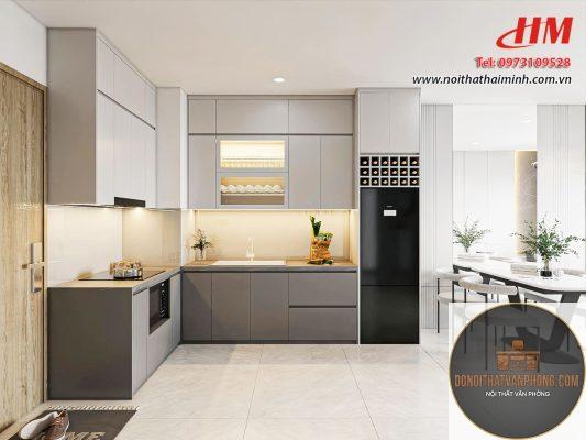 xu hướng tủ bếp chữ l
