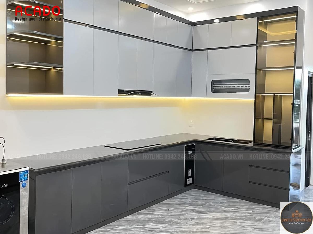 xu hướng tủ bếp hai màu - Hình 1