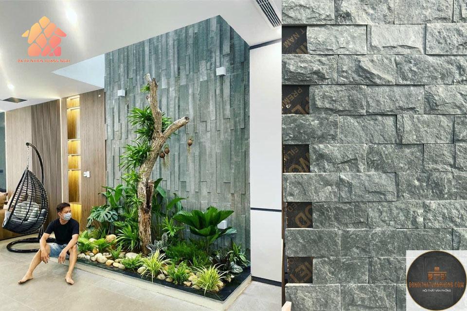 xu hướng tường đá trang trí